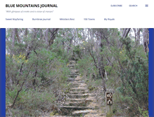 Tablet Screenshot of bluemountainsjournal.blogspot.com