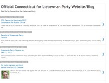 Tablet Screenshot of ctforlieberman.blogspot.com