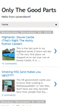 Mobile Screenshot of onlythegoodparts.blogspot.com