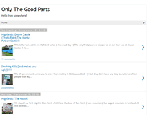 Tablet Screenshot of onlythegoodparts.blogspot.com