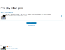 Tablet Screenshot of freeplayonlinegame.blogspot.com