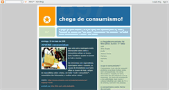 Desktop Screenshot of chegadeconsumismo.blogspot.com