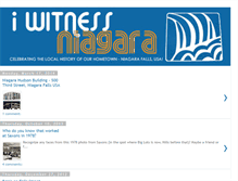 Tablet Screenshot of iwitnessniagara.blogspot.com