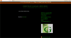 Desktop Screenshot of imbuhangagah.blogspot.com