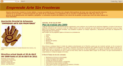 Desktop Screenshot of emprendeartesinfronteras.blogspot.com