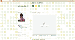 Desktop Screenshot of adeleandgod.blogspot.com