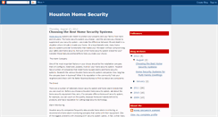 Desktop Screenshot of houston-home-security.blogspot.com