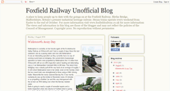 Desktop Screenshot of foxfieldrailway.blogspot.com
