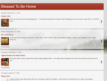 Tablet Screenshot of blessedtobehomeblog.blogspot.com