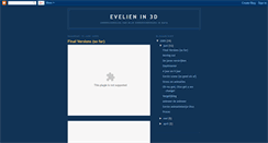 Desktop Screenshot of evelienin3d.blogspot.com