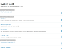 Tablet Screenshot of evelienin3d.blogspot.com