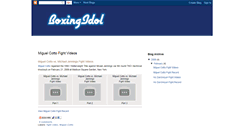 Desktop Screenshot of boxingidol.blogspot.com