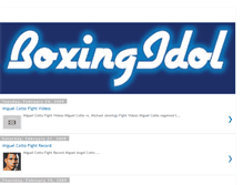 Tablet Screenshot of boxingidol.blogspot.com