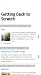 Mobile Screenshot of gettingbacktoscratch.blogspot.com