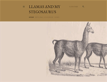 Tablet Screenshot of llamasandmystegosaurus.blogspot.com