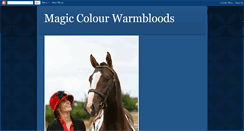 Desktop Screenshot of colouredwarmbloods.blogspot.com