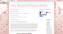 Desktop Screenshot of littlepamperedprincessparties.blogspot.com