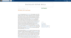 Desktop Screenshot of majalahsepakbola.blogspot.com