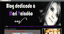 Desktop Screenshot of dedicadomarivaladao.blogspot.com