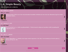 Tablet Screenshot of lasimplebeauty.blogspot.com