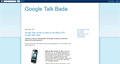Desktop Screenshot of googletalkbada.blogspot.com