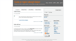 Desktop Screenshot of alberghi-italiani.blogspot.com