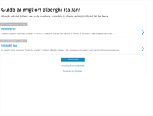 Tablet Screenshot of alberghi-italiani.blogspot.com