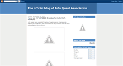 Desktop Screenshot of infoquestonline.blogspot.com