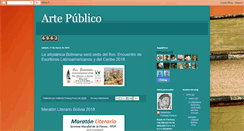 Desktop Screenshot of foroartepublico.blogspot.com