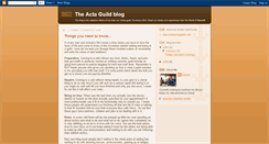 Desktop Screenshot of actaguild.blogspot.com