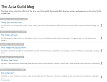 Tablet Screenshot of actaguild.blogspot.com