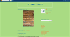 Desktop Screenshot of lavish-living.blogspot.com