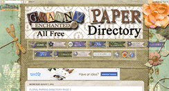 Desktop Screenshot of directoryoffreescrapbookpaper.blogspot.com