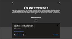 Desktop Screenshot of ecobrosconstruction.blogspot.com