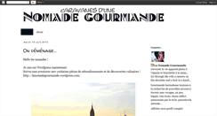 Desktop Screenshot of nomadegourmande.blogspot.com