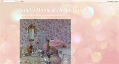 Desktop Screenshot of janetshomeanddecoration.blogspot.com