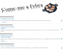 Tablet Screenshot of comemeafebra.blogspot.com