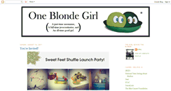 Desktop Screenshot of oneblondegirl.blogspot.com