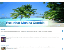 Tablet Screenshot of escucharmusicacumbia.blogspot.com