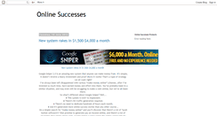 Desktop Screenshot of onlinesuccesses.blogspot.com