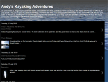 Tablet Screenshot of andyskayakingadventures.blogspot.com
