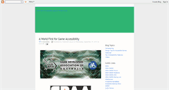 Desktop Screenshot of gameaccessibility.blogspot.com