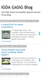 Mobile Screenshot of gameaccessibility.blogspot.com