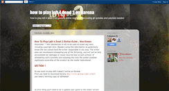 Desktop Screenshot of left4dead2garena1.blogspot.com