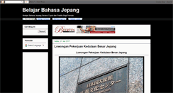 Desktop Screenshot of belajar-japan.blogspot.com