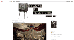 Desktop Screenshot of beckystvtelevision.blogspot.com