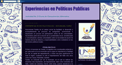 Desktop Screenshot of experienciasenpoliticaspublicas.blogspot.com