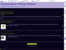 Tablet Screenshot of experienciasenpoliticaspublicas.blogspot.com
