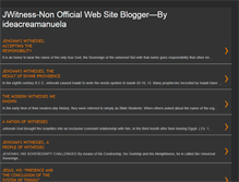Tablet Screenshot of jwitness-nonofficialwebsiteblogger.blogspot.com