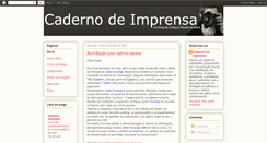 Desktop Screenshot of cadernodeimprensa.blogspot.com